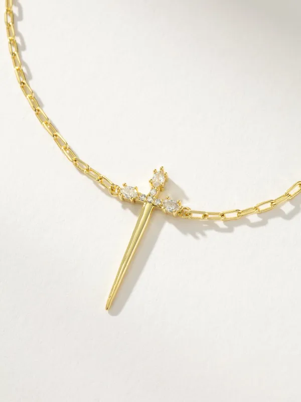 Golden Sword Necklace sold by Uncommon James