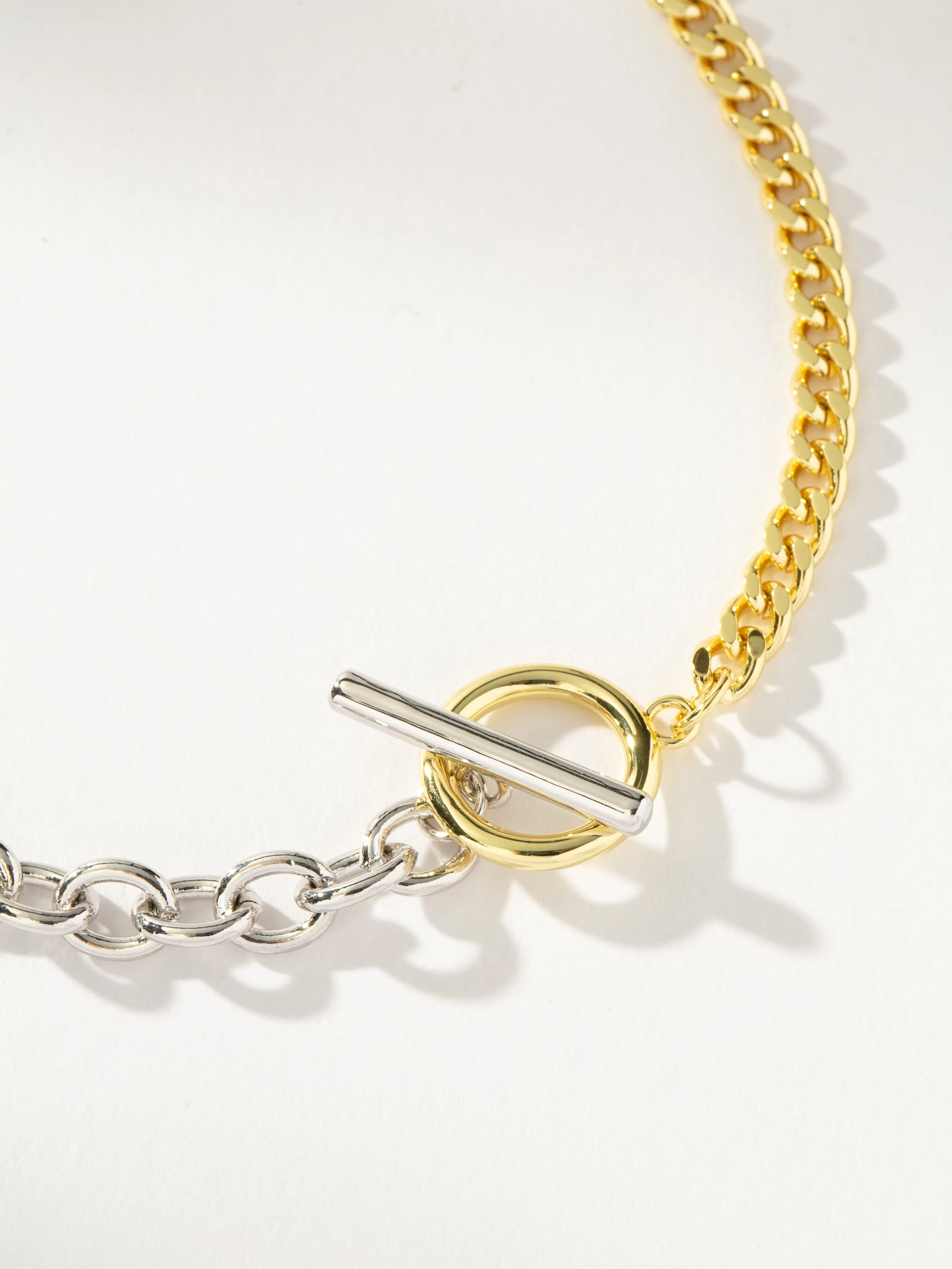 Mixed Metal Chain Necklace sold by Uncommon James product image thumbnail 3
