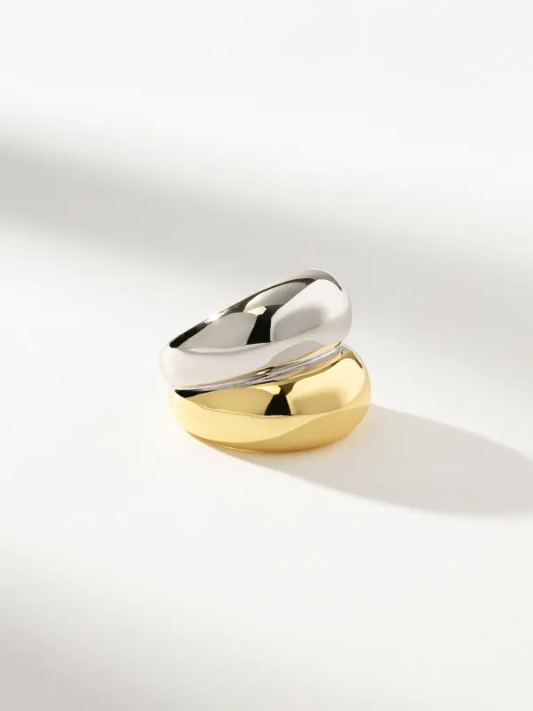 Mixed Metal Statement Ring sold by Uncommon James