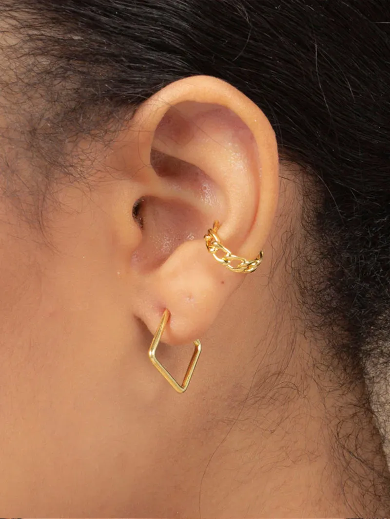 Girl Boss Hoop Earrings sold by Uncommon James product image thumbnail 5