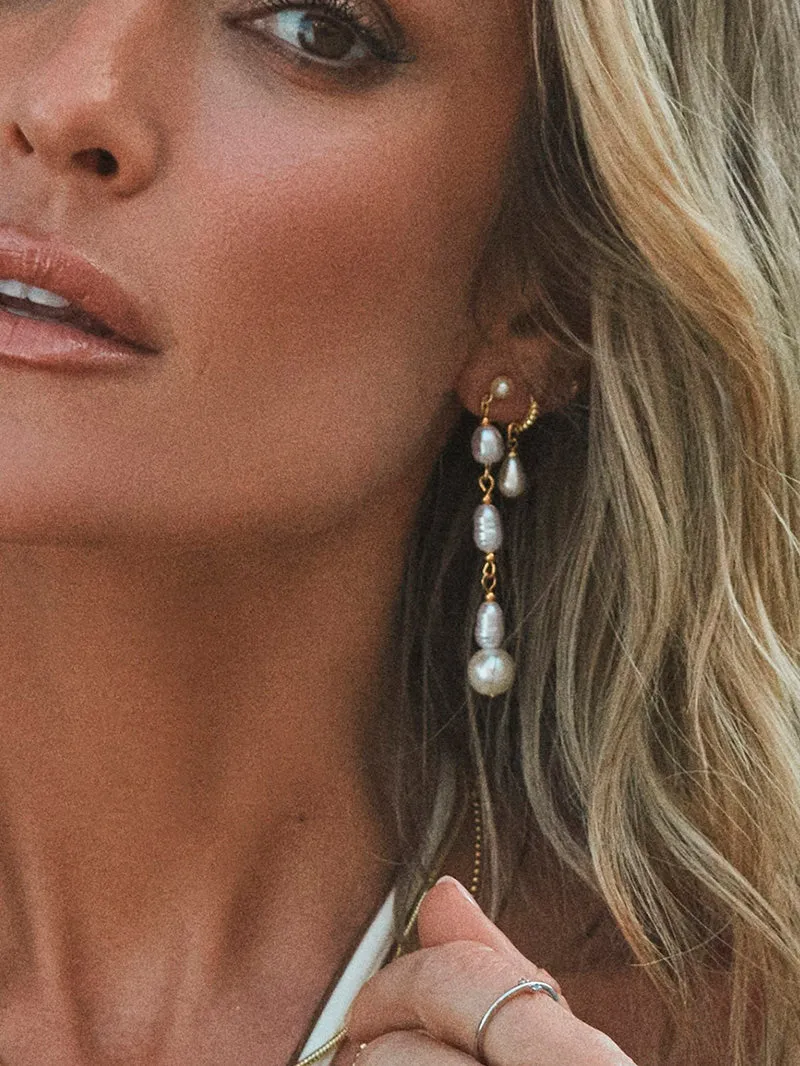 Pearl Drop Earrings sold by Uncommon James product image thumbnail 3