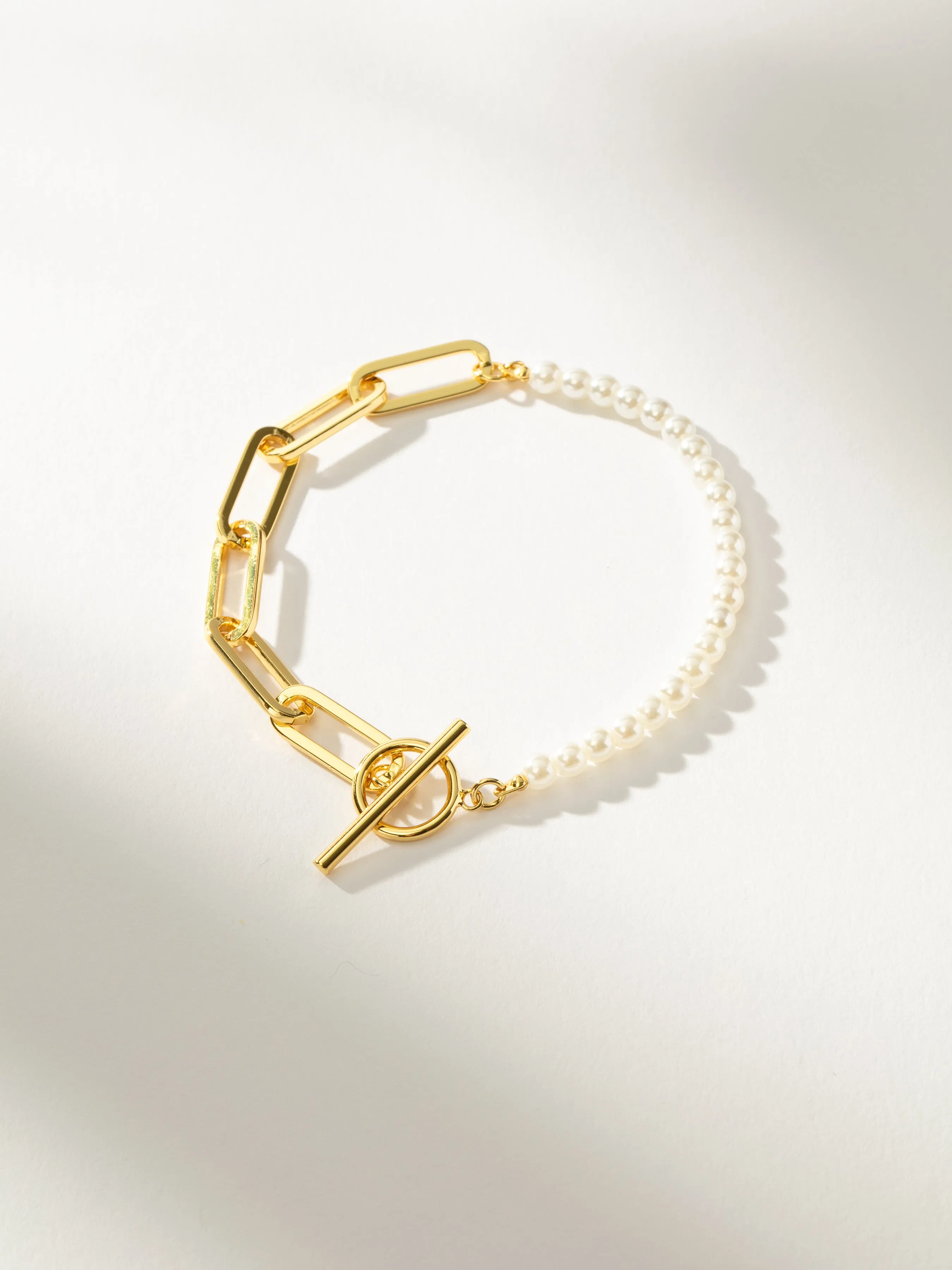 Chain and Pearl Bracelet sold by Uncommon James