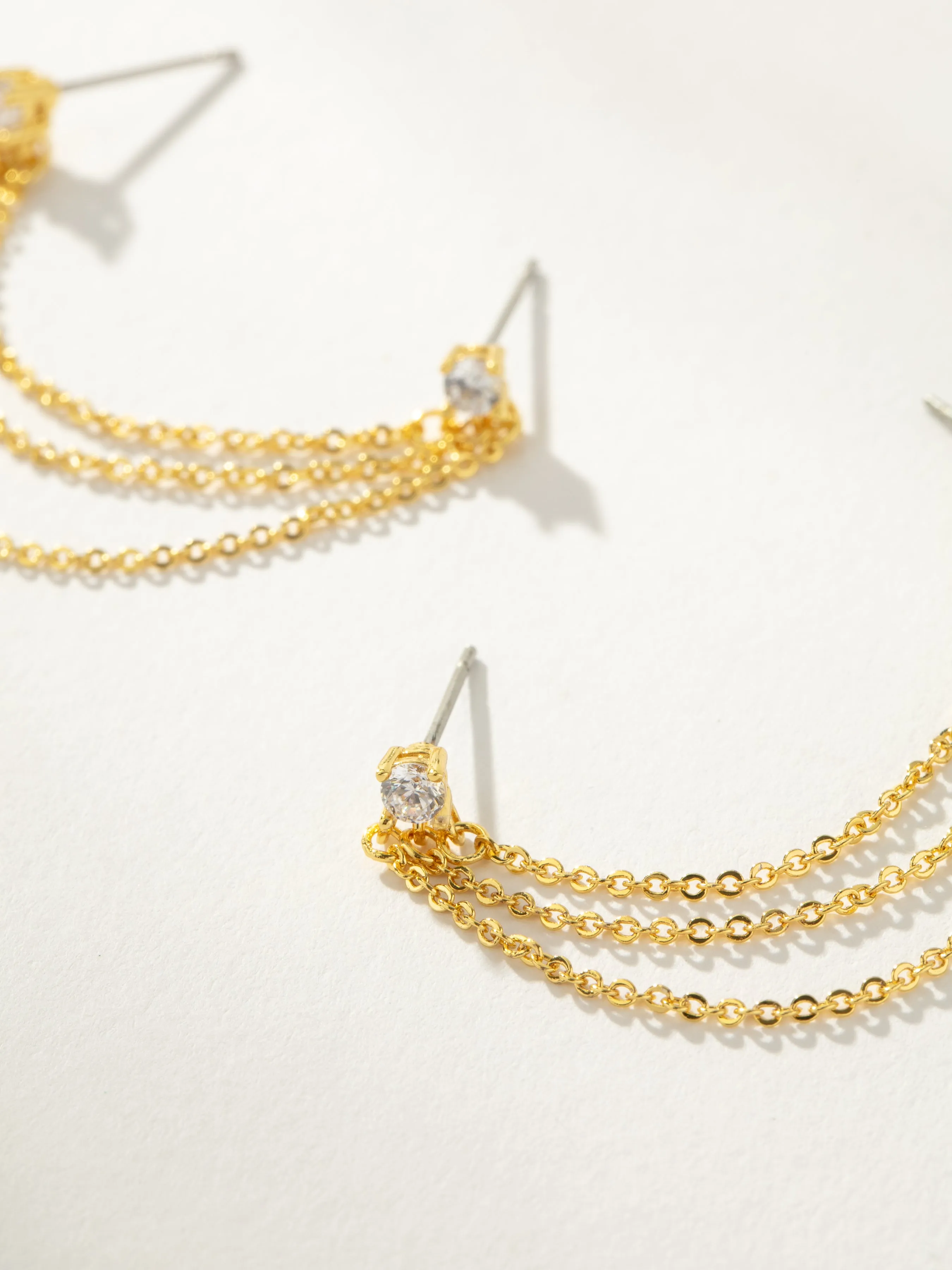 Triple Chain Ear Climber sold by Uncommon James product image thumbnail 4