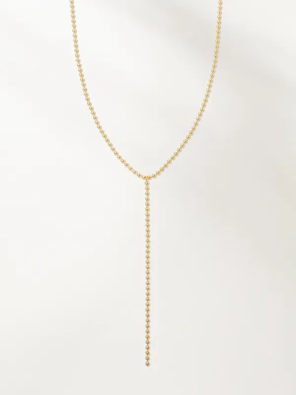 Ball Chain Lariat Necklace sold by Uncommon James