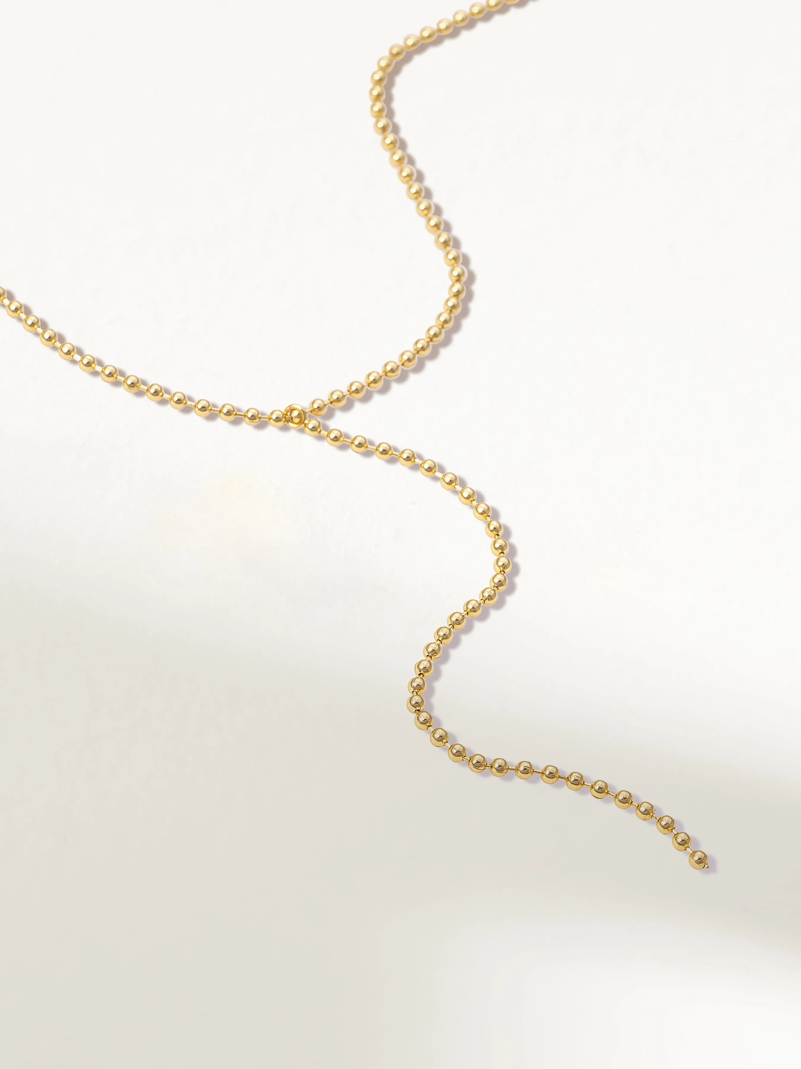 Ball Chain Lariat Necklace sold by Uncommon James product image thumbnail 3