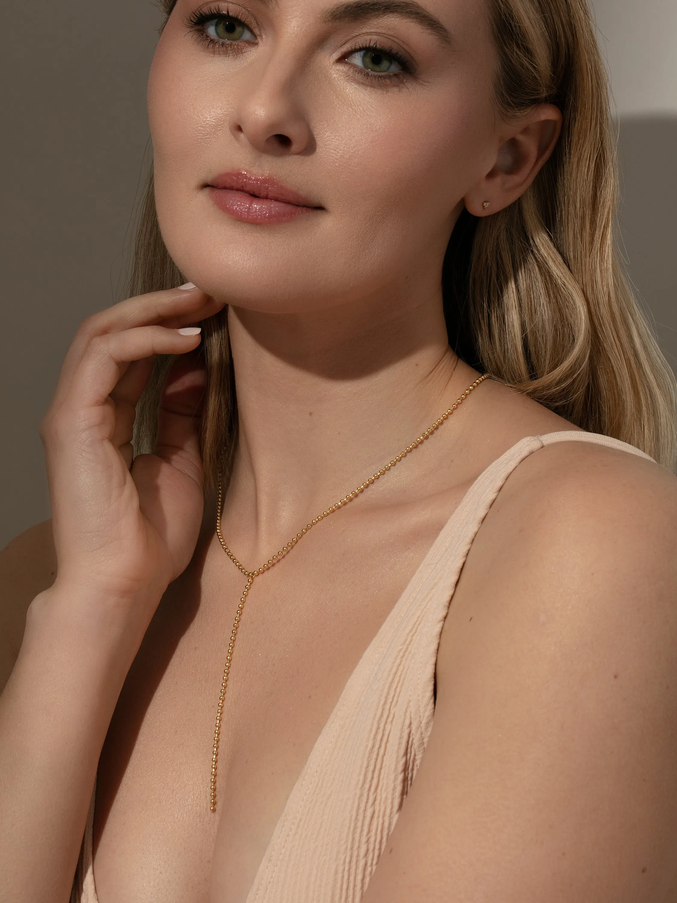 Ball Chain Lariat Necklace sold by Uncommon James product image thumbnail 2