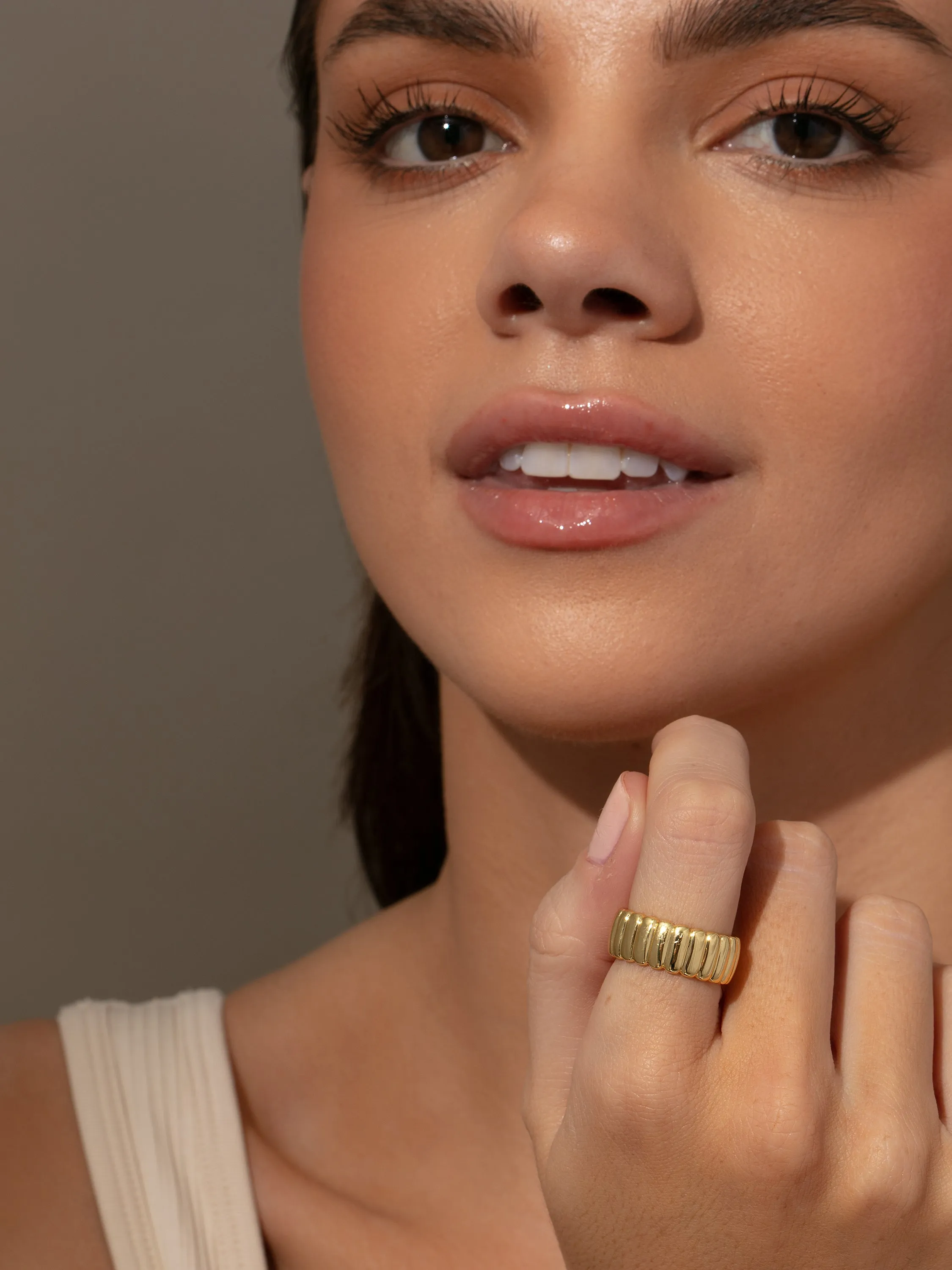 Parthenon Ribbed Ring sold by Uncommon James product image thumbnail 2