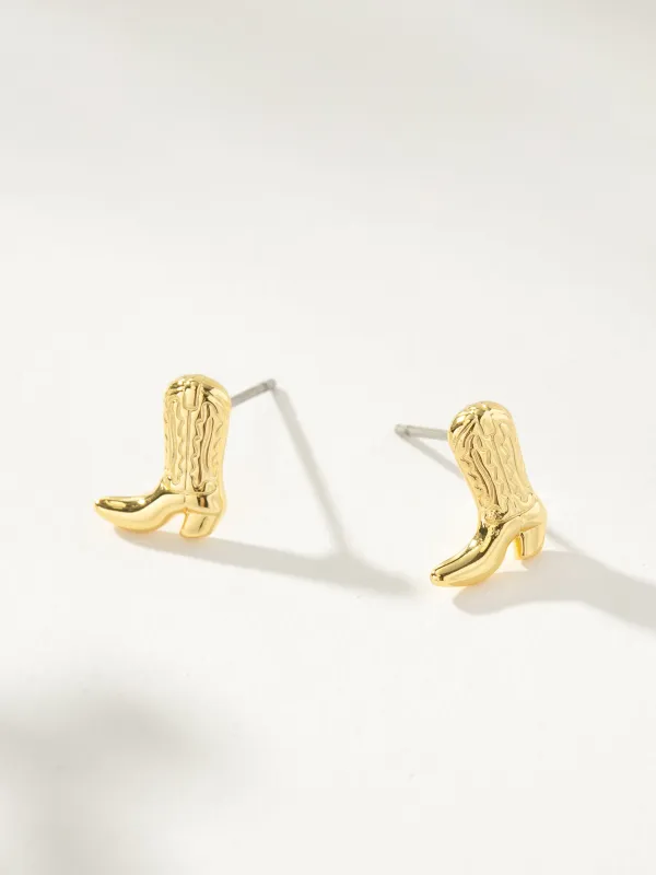 Cowboy Boot Stud Earrings sold by Uncommon James