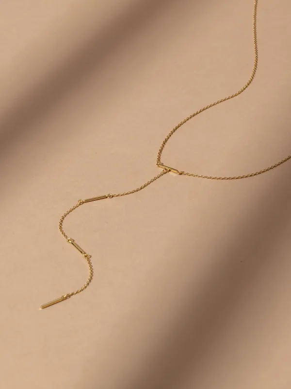 Vermeil Levels Lariat Necklace sold by Uncommon James