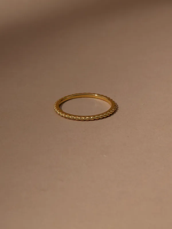 Vermeil Rope Ring sold by Uncommon James
