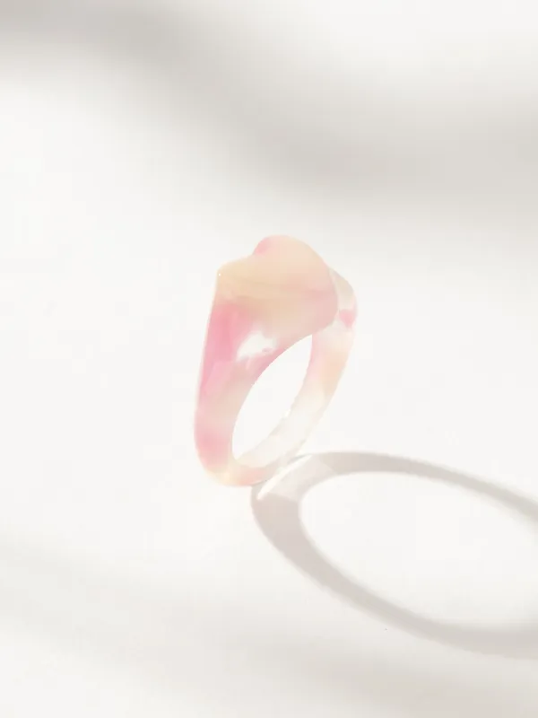 Resin Heart Ring made by Uncommon James