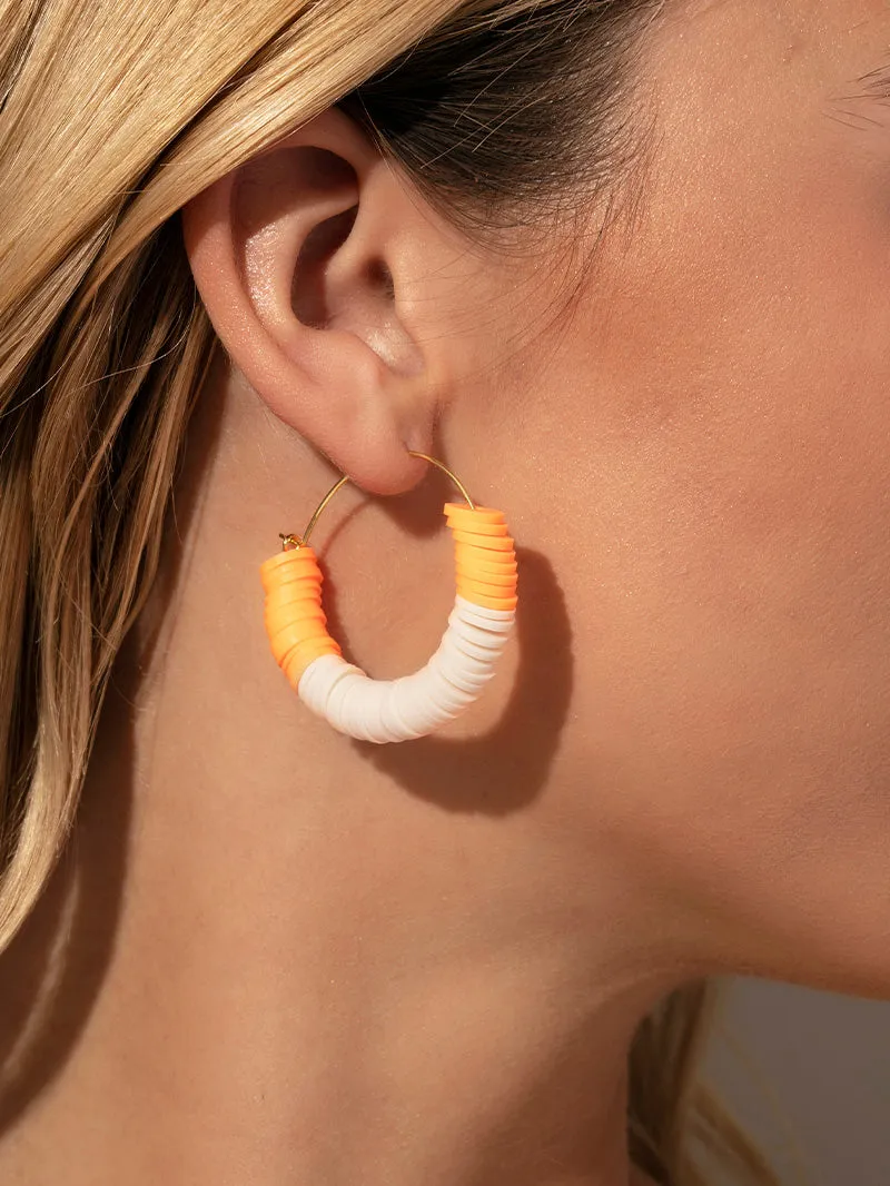 Heishi Bead Hoop Earrings sold by Uncommon James product image thumbnail 2