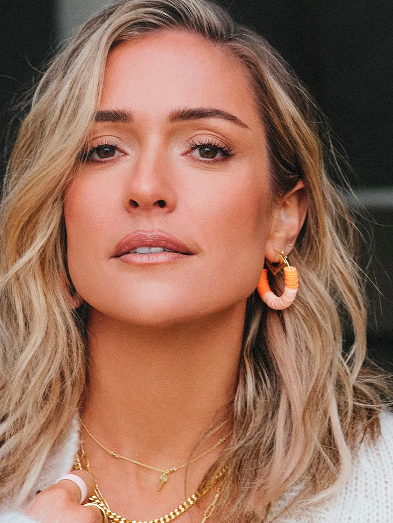 Heishi Bead Hoop Earrings sold by Uncommon James product image thumbnail 3