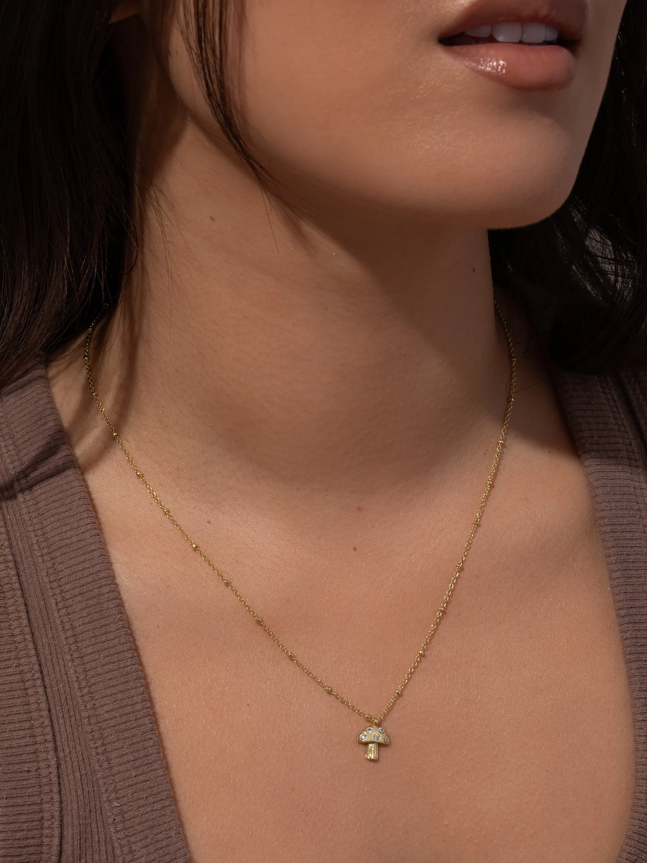 Mushroom Pendant Necklace sold by Uncommon James product image thumbnail 2