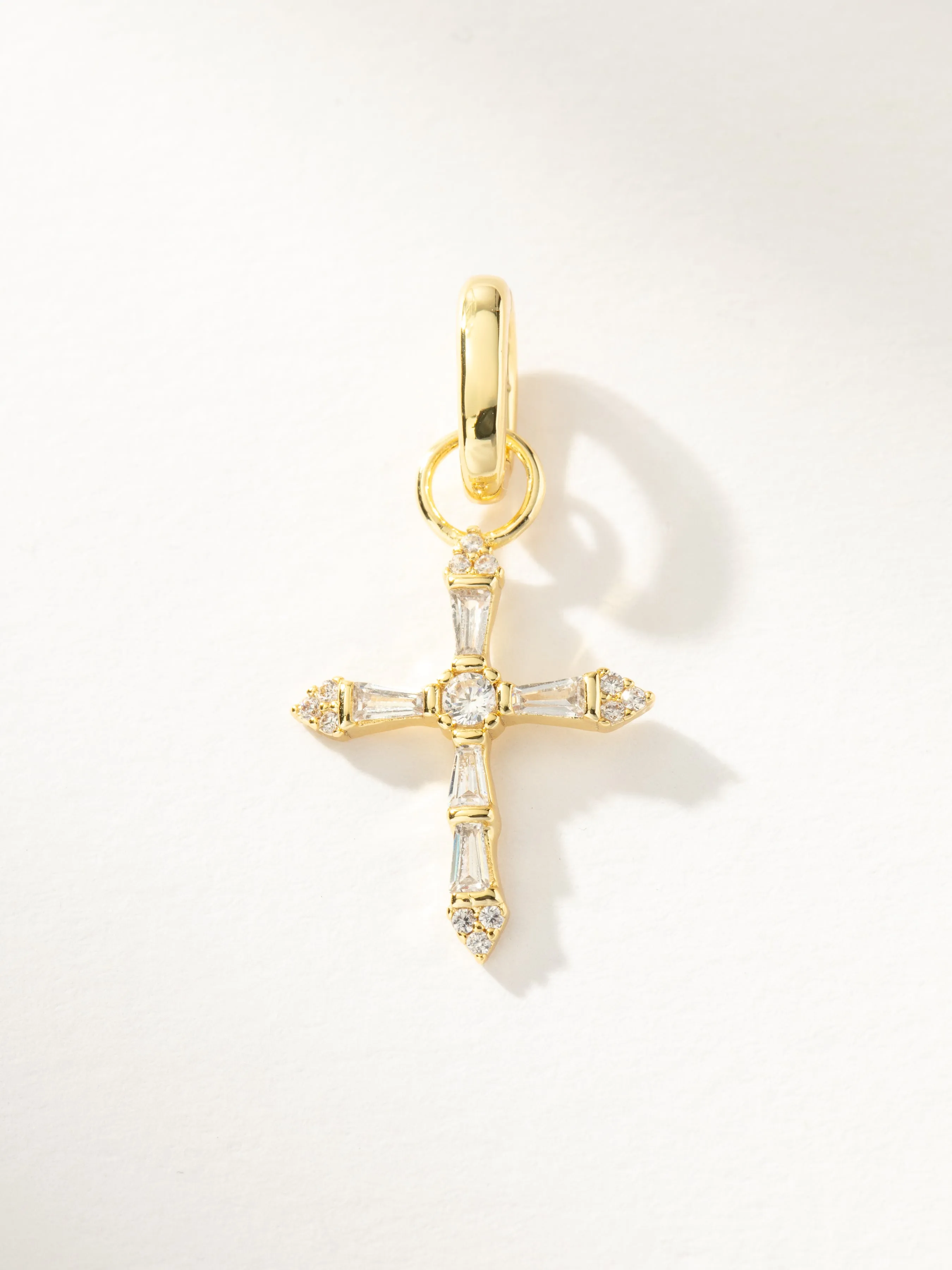Crystalized Cross Pendant Charm sold by Uncommon James