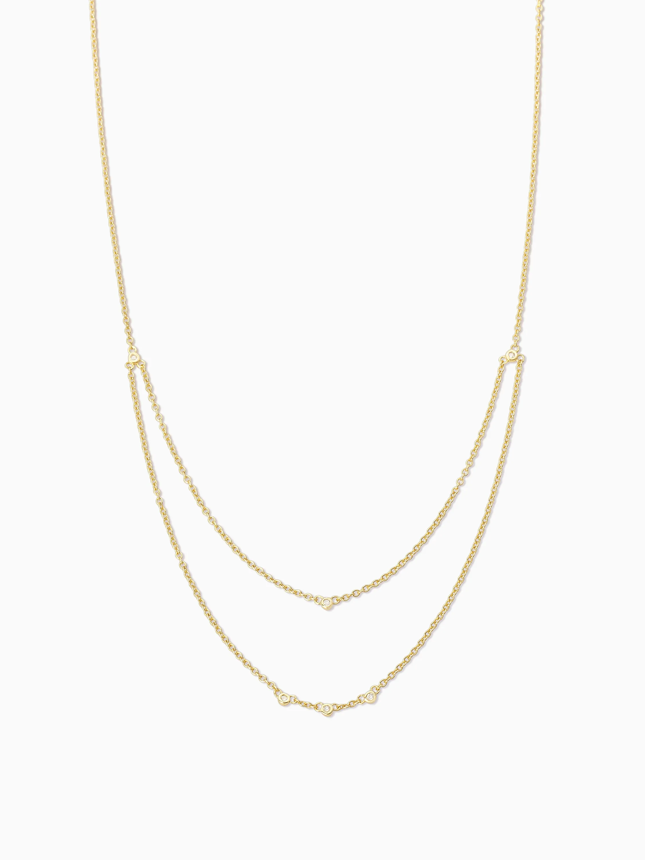 Vermeil Layered Chain Necklace sold by Uncommon James product image thumbnail 3
