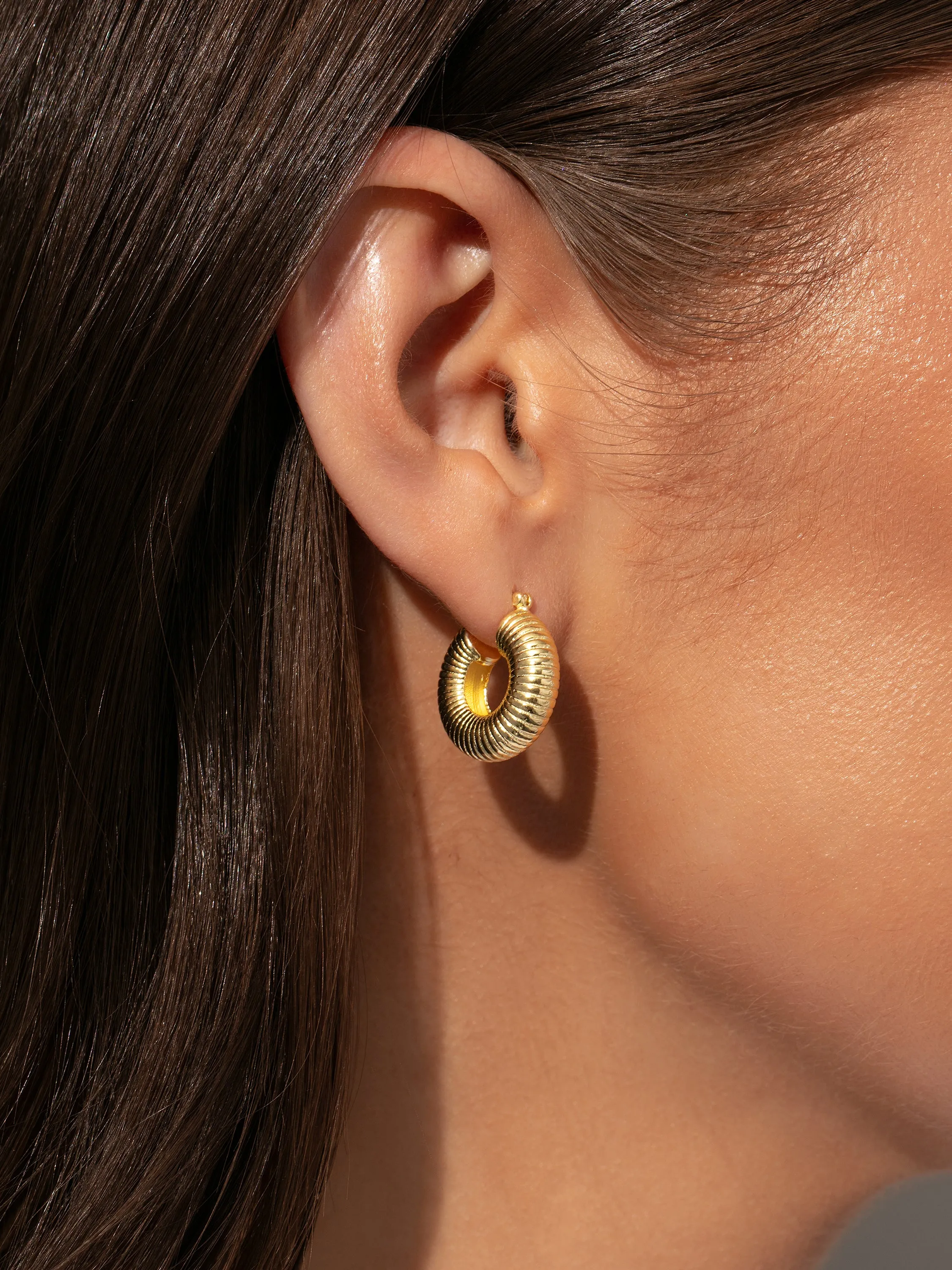 Vermeil Bold Hoop Earrings sold by Uncommon James product image thumbnail 2