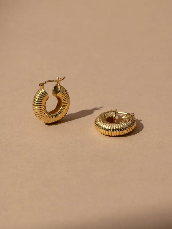 Vermeil Bold Hoop Earrings made by Uncommon James