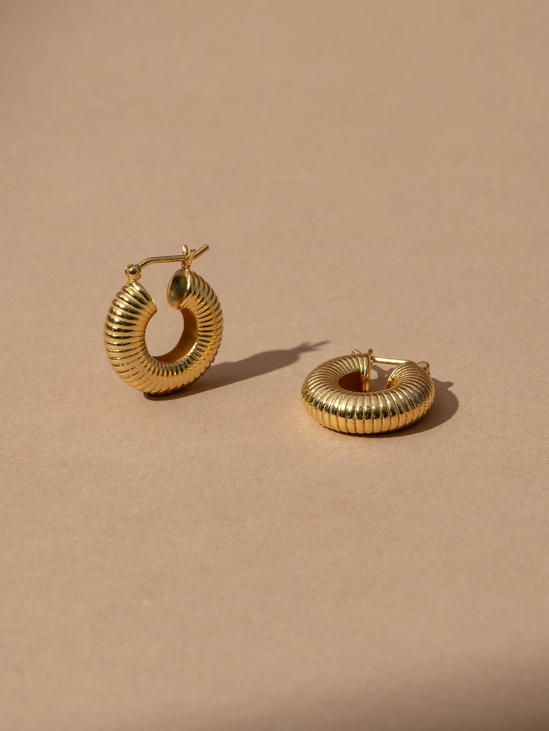 Vermeil Bold Hoop Earrings sold by Uncommon James
