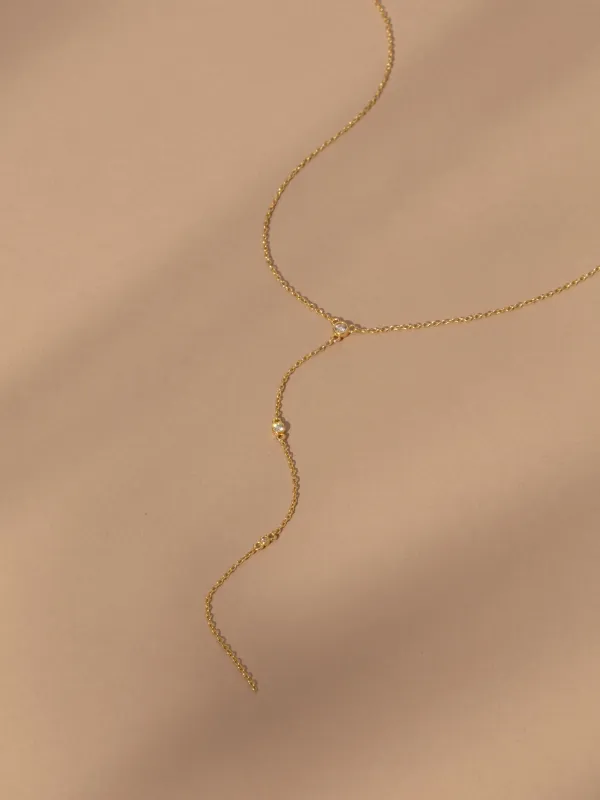 Vermeil Shiner Lariat Necklace sold by Uncommon James