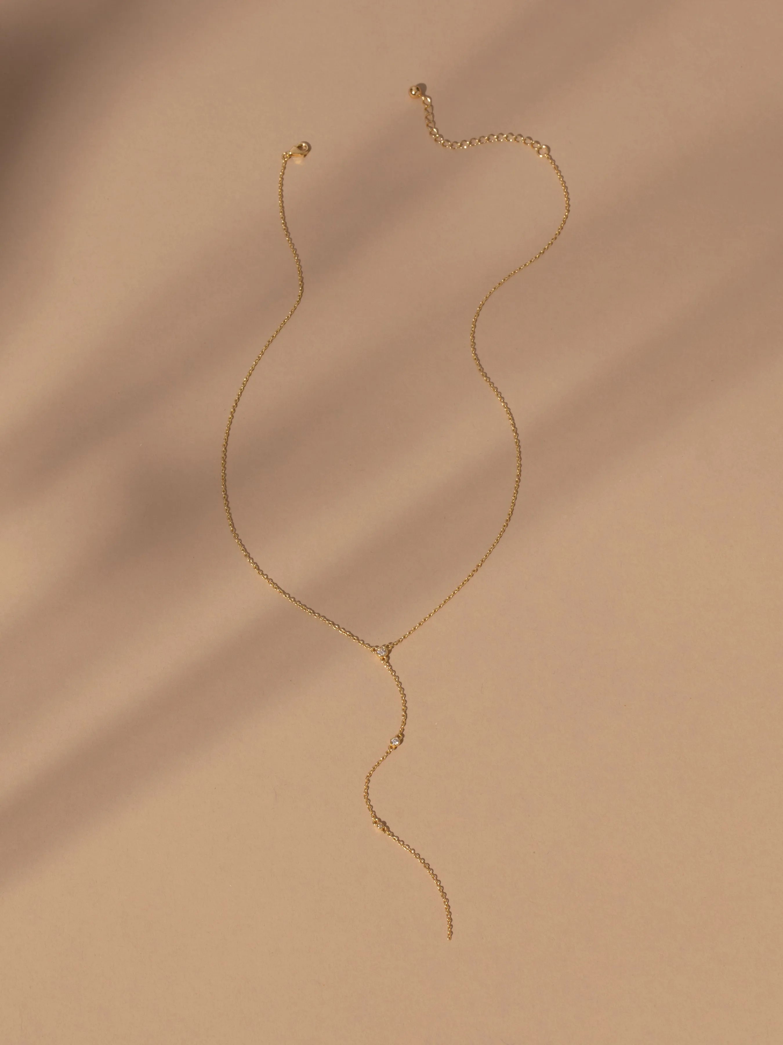 Vermeil Shiner Lariat Necklace sold by Uncommon James product image thumbnail 4