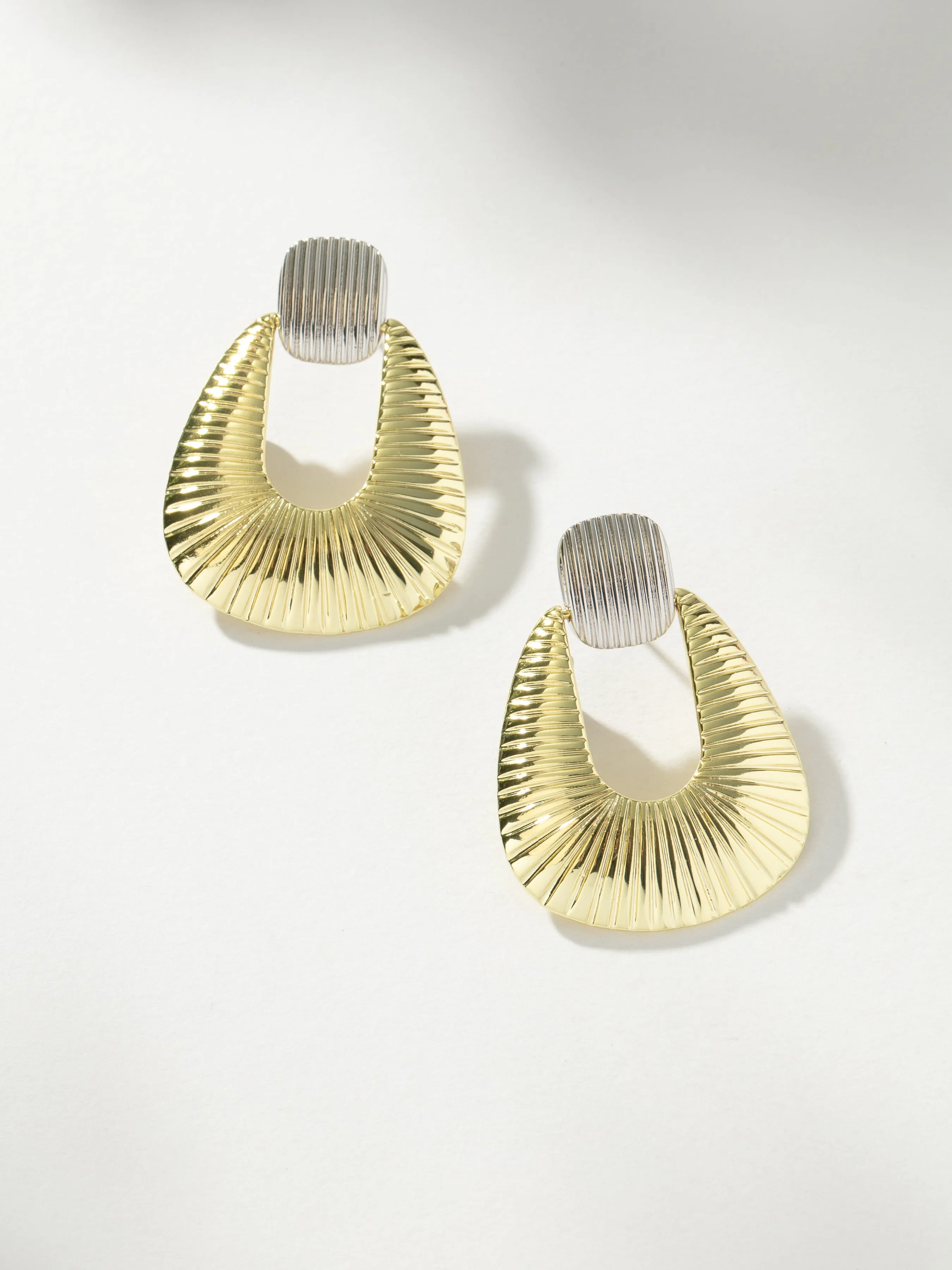 Mixed Metal Statement Earrings sold by Uncommon James product image thumbnail 2