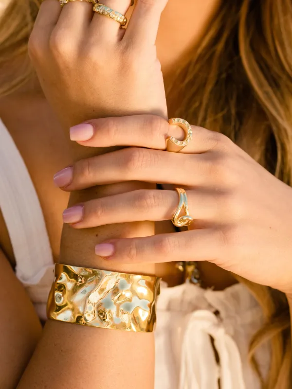 Crushed Statement Cuff Bracelet made by Uncommon James