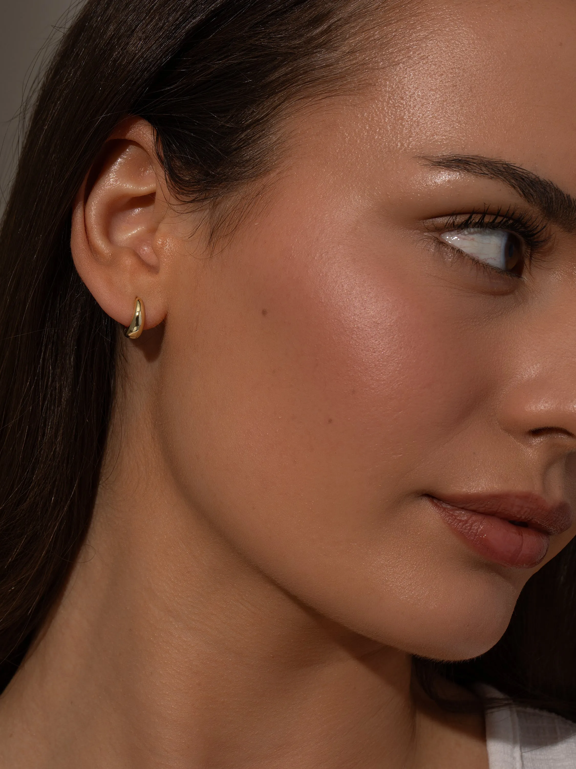 Teardrop Huggie Earrings sold by Uncommon James product image thumbnail 5