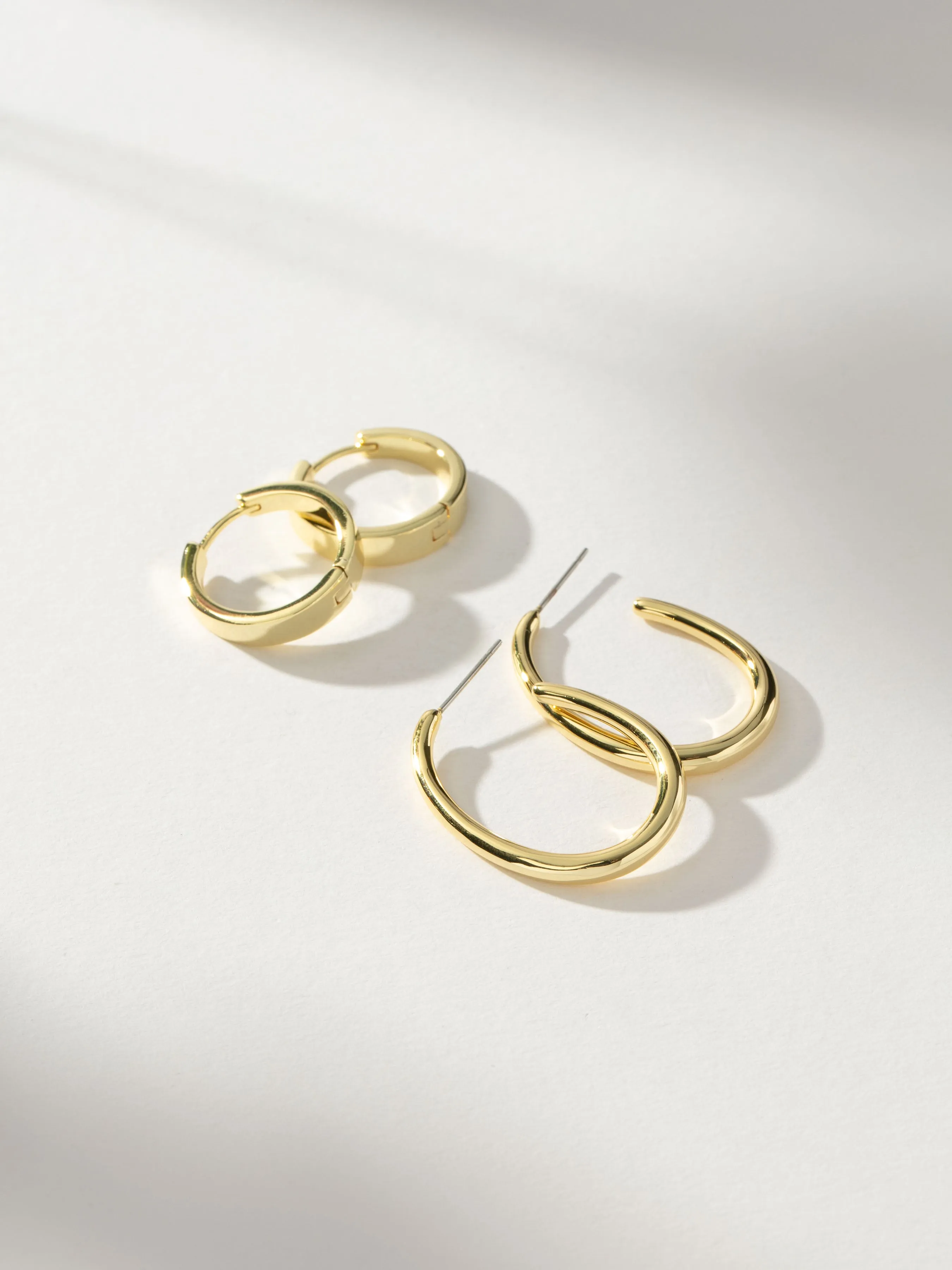 Double the Hoops Earring Set sold by Uncommon James product image thumbnail 2