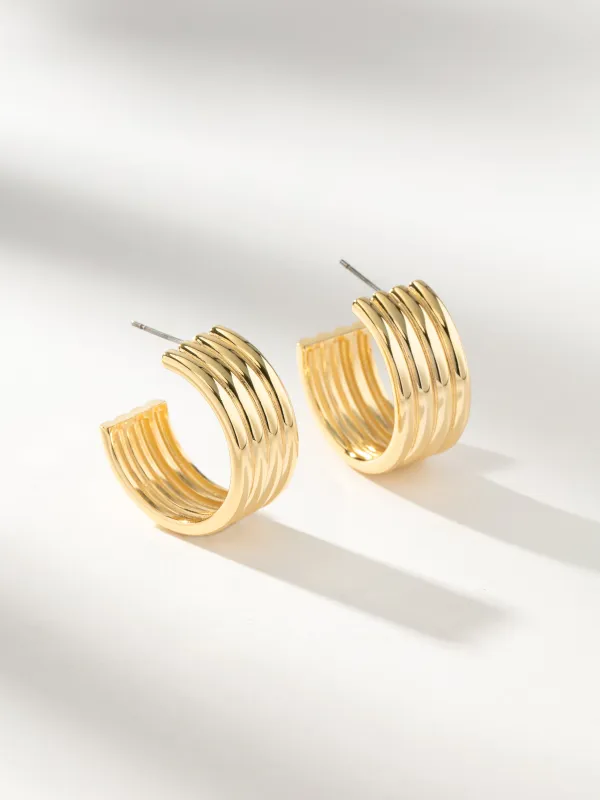 Art Deco Hoop Earrings made by Uncommon James