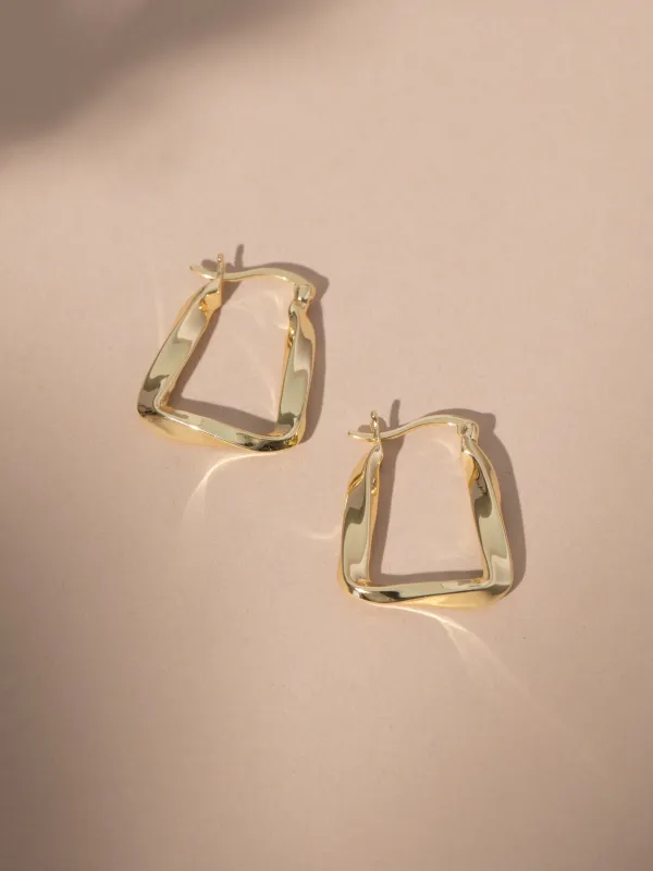 Vermeil Liquidize Hoop Earrings made by Uncommon James