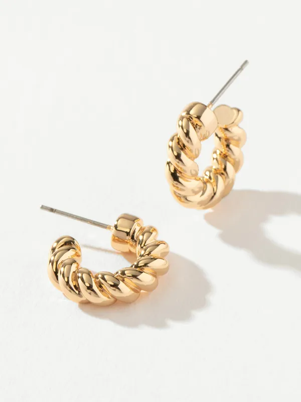 Tide Twisted Hoop Earrings made by Uncommon James