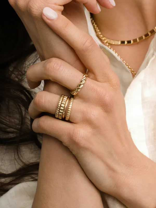 High Tide Ring Stack (Set of 4) made by Uncommon James