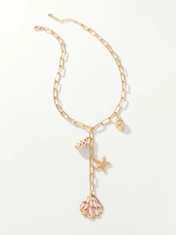Seashore Shell Charm Necklace made by Uncommon James