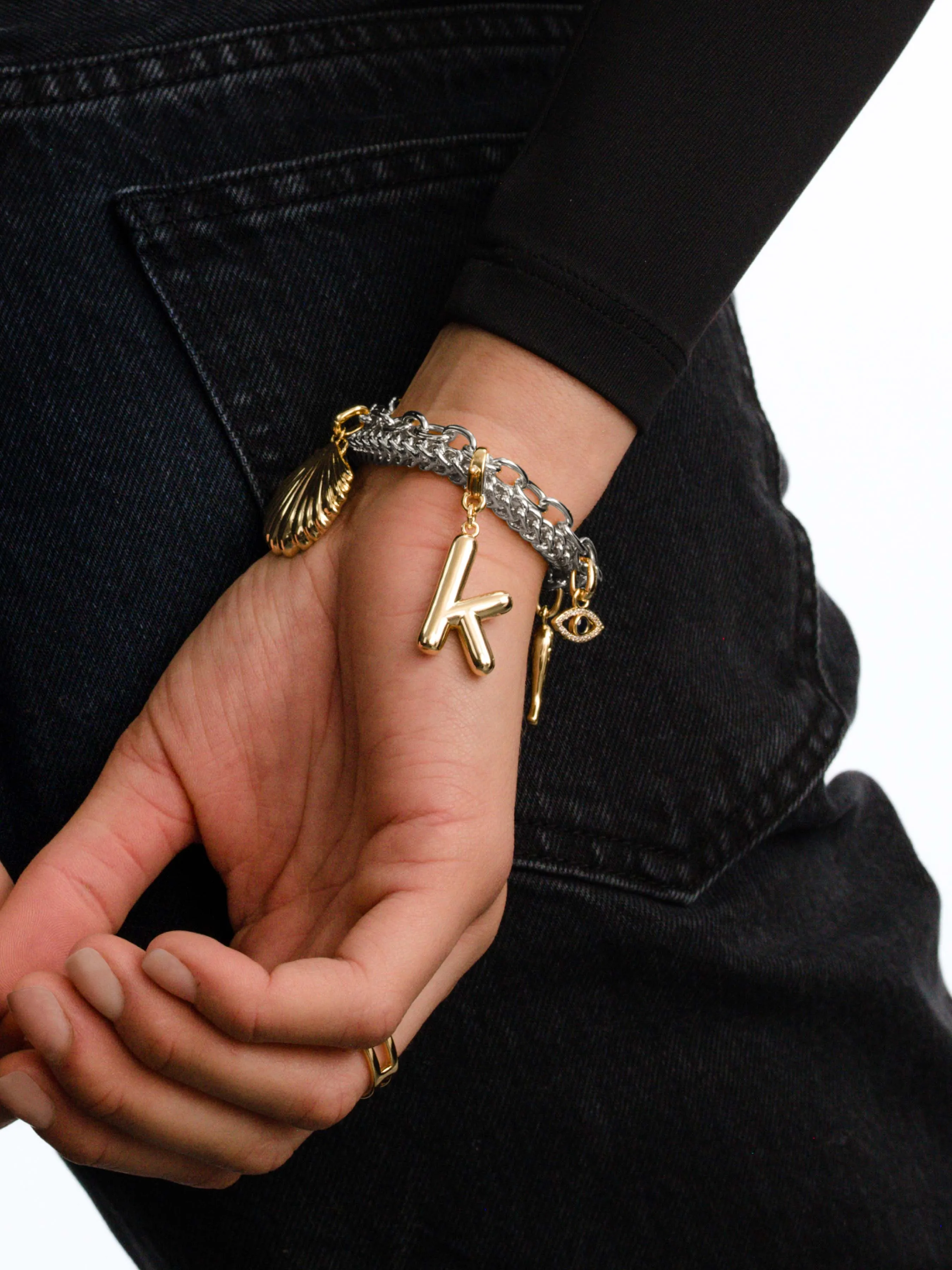 Bubble Letter Charm sold by Uncommon James product image thumbnail 2