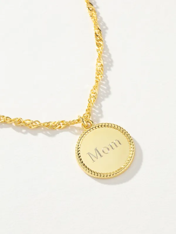 Mom Pendant Necklace made by Uncommon James