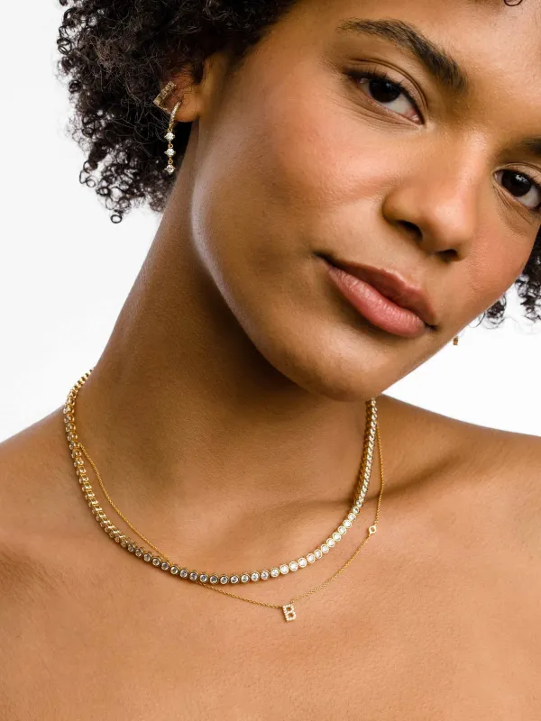 Personalized Tennis Necklace Stack made by Uncommon James
