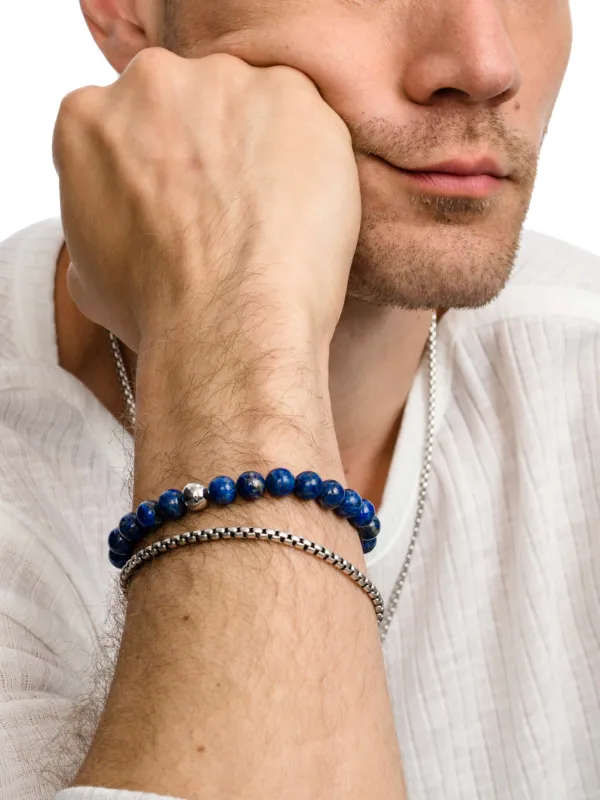 Lapis Beaded Bracelet made by Uncommon James
