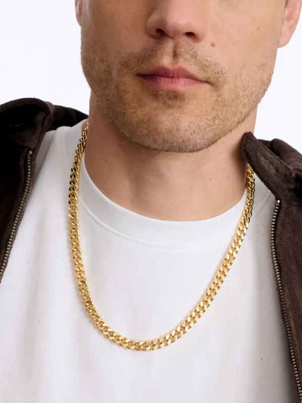 Men's Cuban Chain Necklace 8mm made by Uncommon James