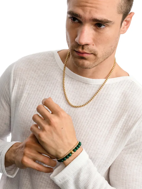 Men's Round Box Chain Necklace 5mm made by Uncommon James