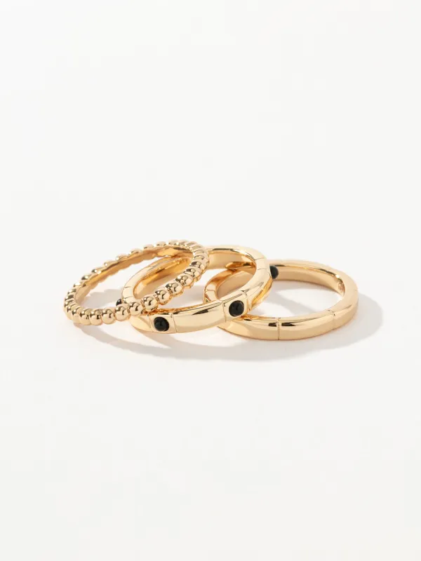 Grit Ring Stack (Set of 3) made by Uncommon James