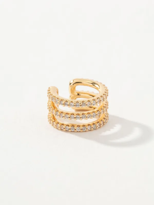 Freedom Pavé Ear Cuff made by Uncommon James