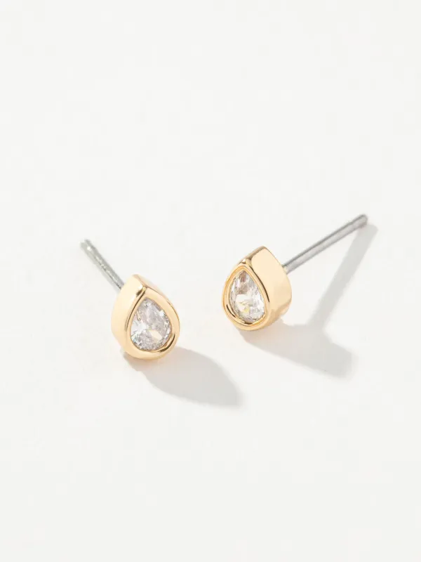 Pear Stud Earrings made by Uncommon James