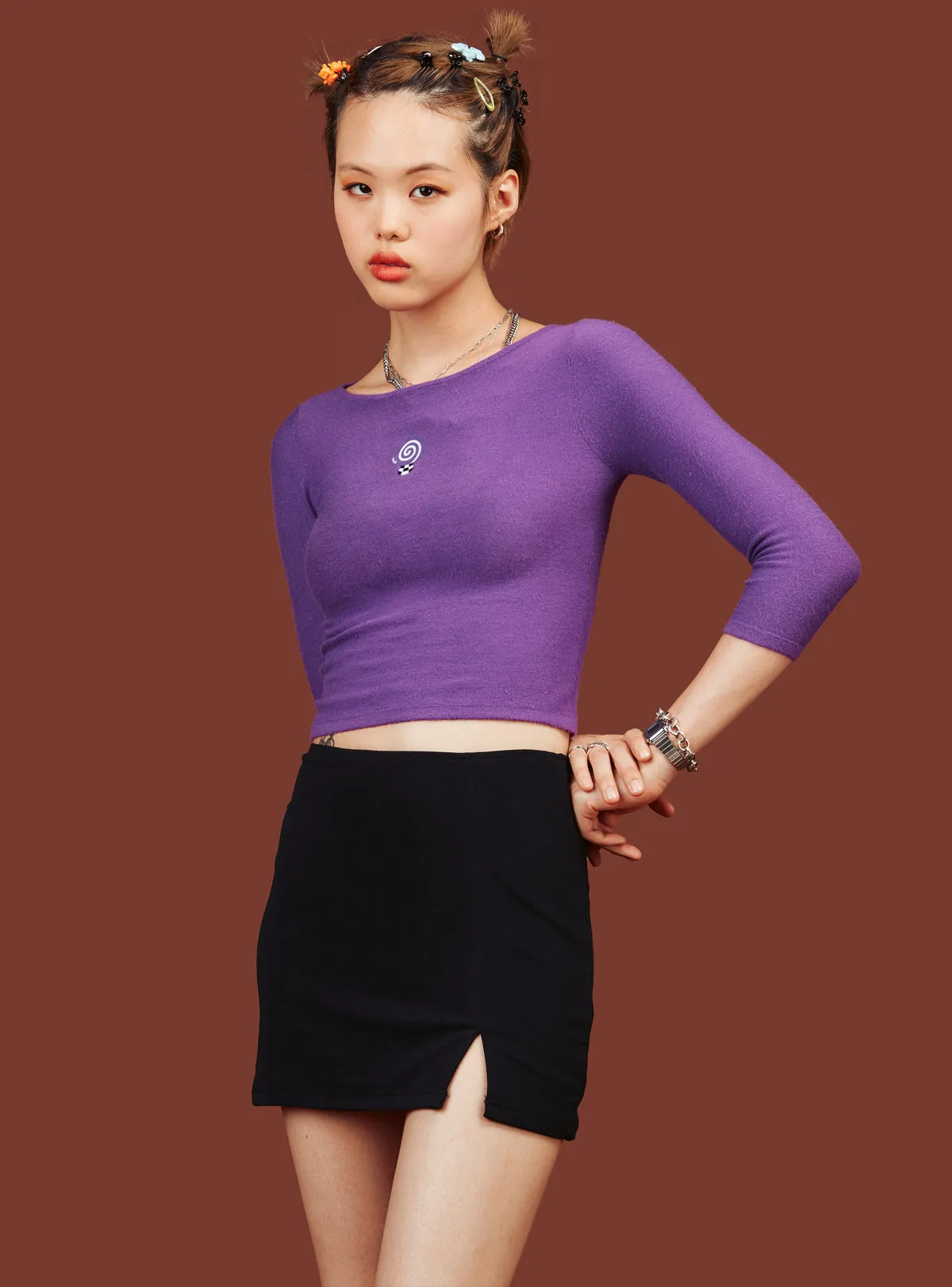 Trippy Mushroom 3/4 Sleeve sold by UNIF product image thumbnail 3