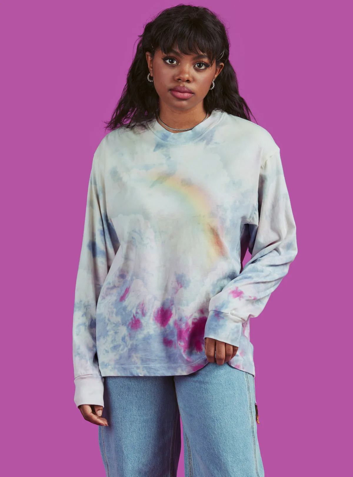 Rainbow Tie Dye Long Sleeve sold by UNIF product image thumbnail 2