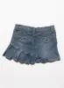 Vintage Vanilla Star Denim Pleated Mini Skirt sold by UNIF