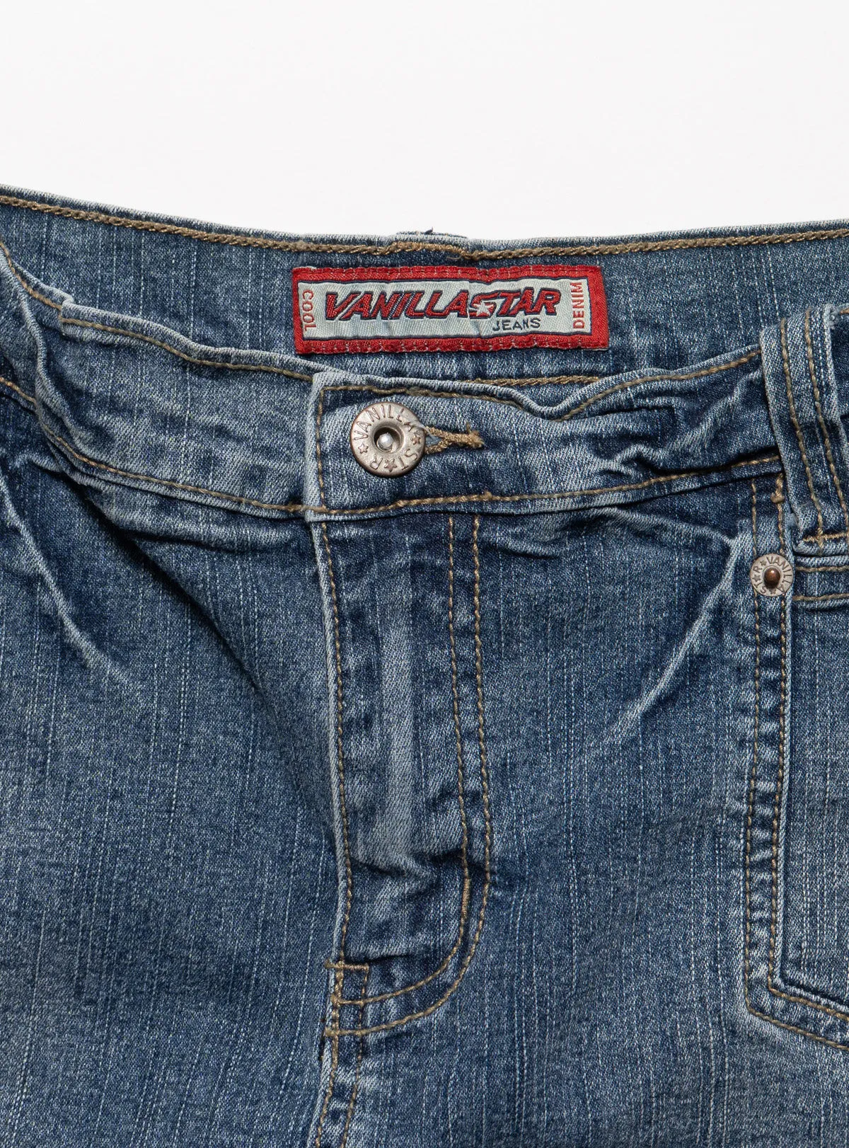 Vintage Vanilla Star Denim Pleated Mini Skirt sold by UNIF product image thumbnail 3