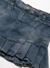 Vintage Vanilla Star Denim Pleated Mini Skirt sold by UNIF