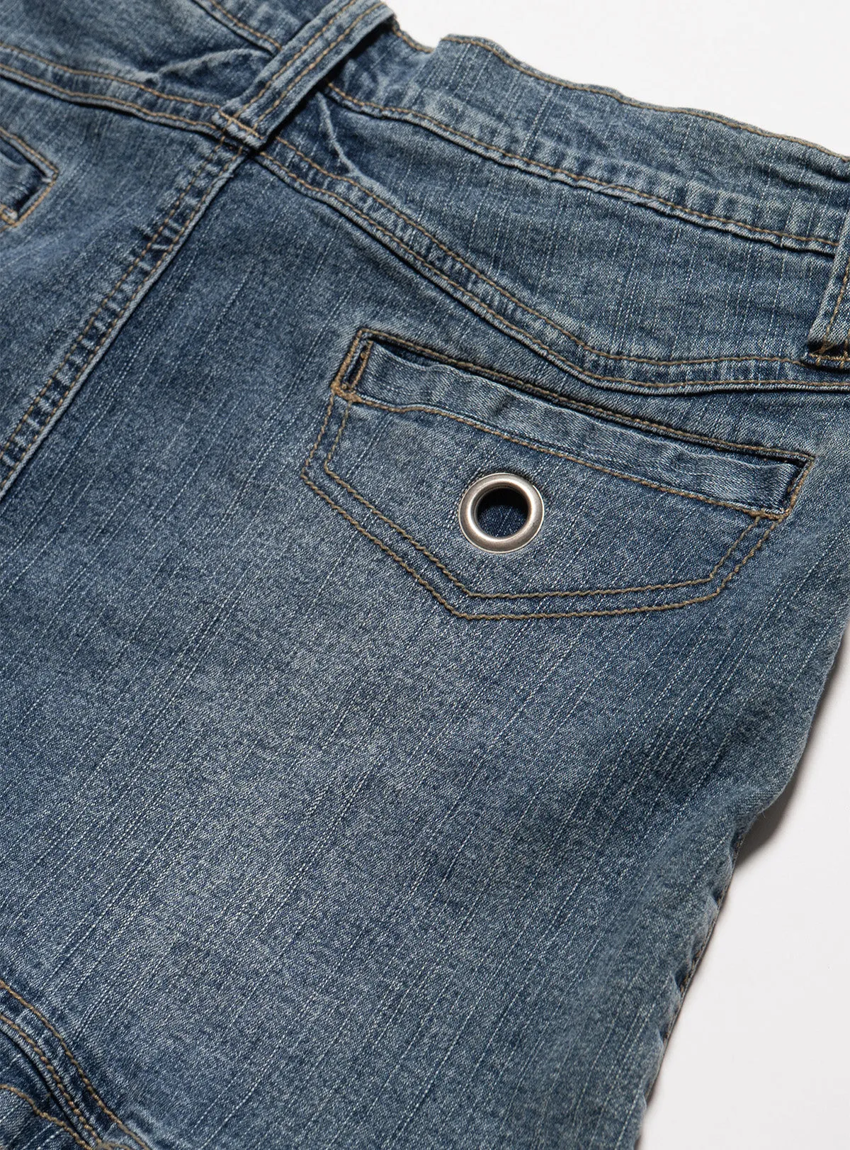 Vintage Vanilla Star Denim Pleated Mini Skirt sold by UNIF product image thumbnail 5