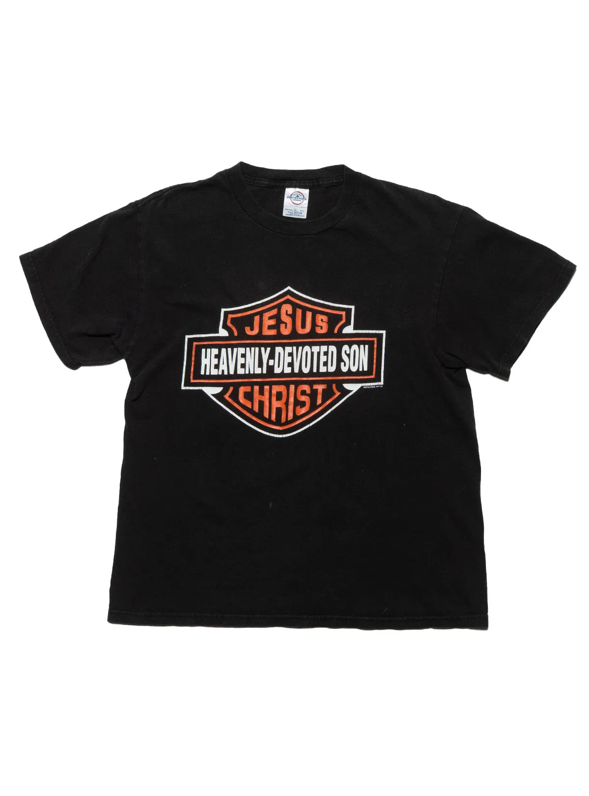 Vintage Harley Jesus Christ Heavenly-Devoted Son Tee sold by UNIF